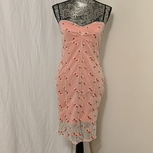 NWT Guess floral embroidered dress